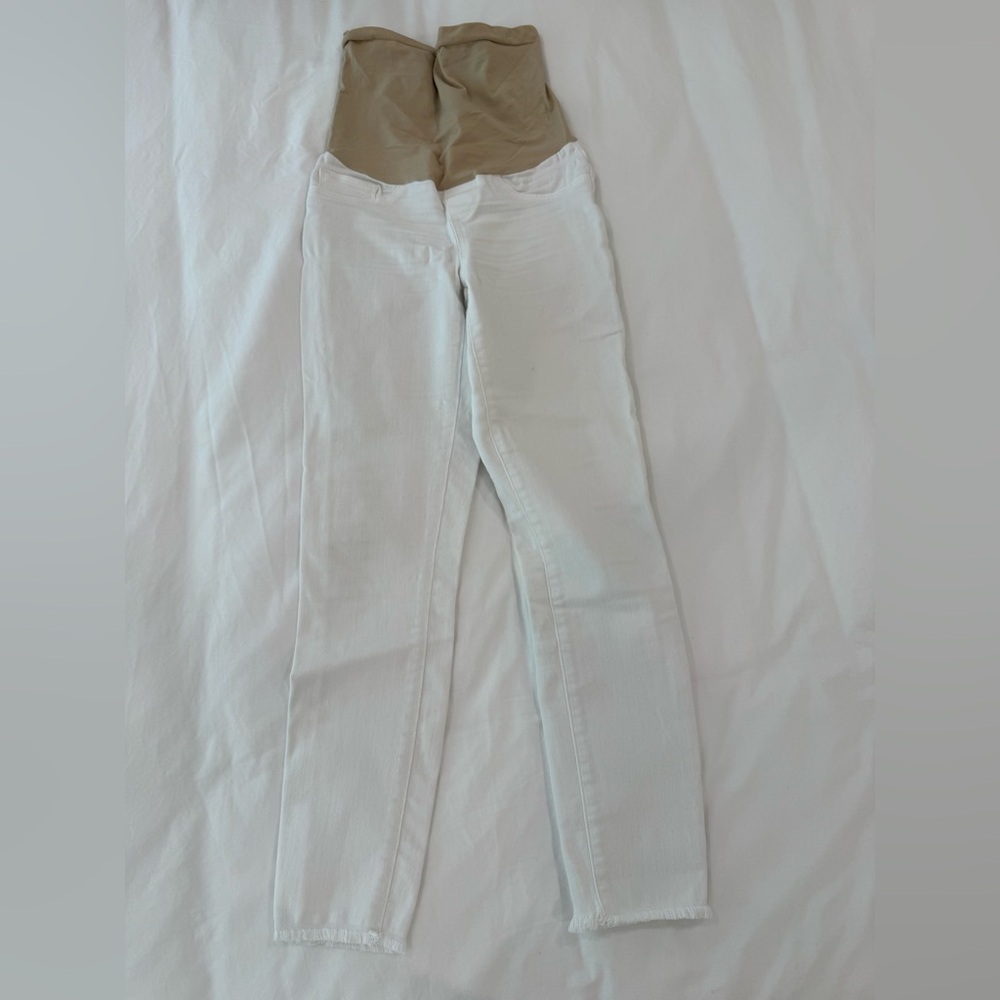 White Skinny Maternity Jeans